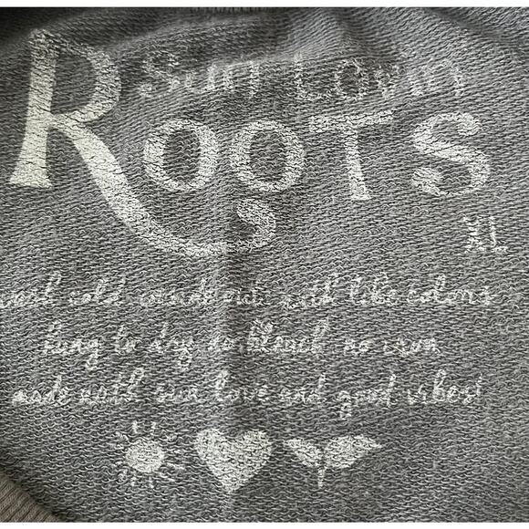 SUN LOVIN’ ROOTS LONG SLEEVE SWEATSHIRT ROUND NECK, WOMENS, XL, GREY, PULL-OVER - Picture 9 of 10